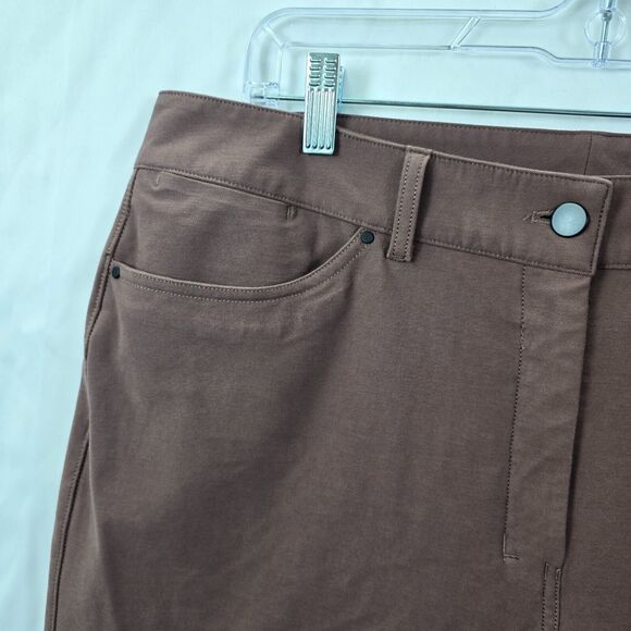 Lululemon Women's City Sleek 5 POCKET WIDE LEG Pants Wine W5ENJS Size 33 - Picture 2 of 16